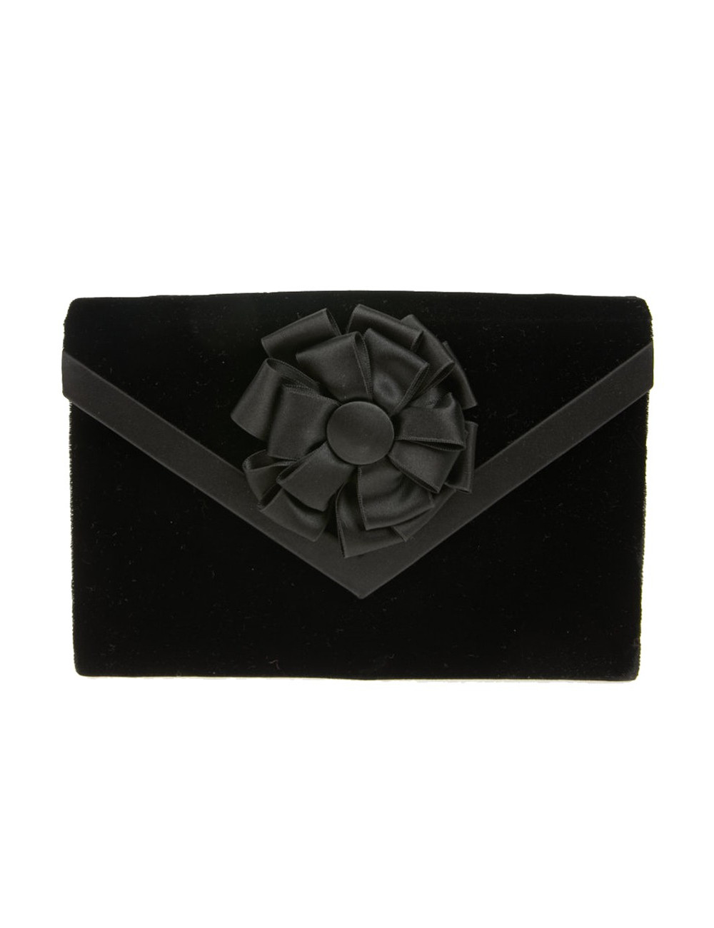 Sac pochette Christian Dior velours noir vintage