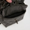 Mini sac à dos CHANEL cuir gris anthracite 