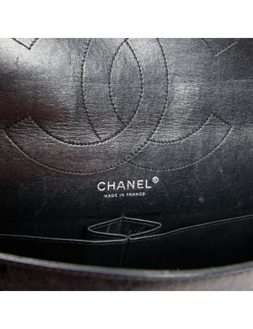 2.55 Chanel cuir vieilli noir