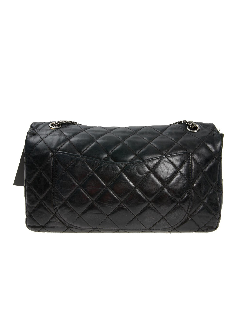 2.55 Chanel cuir vieilli noir