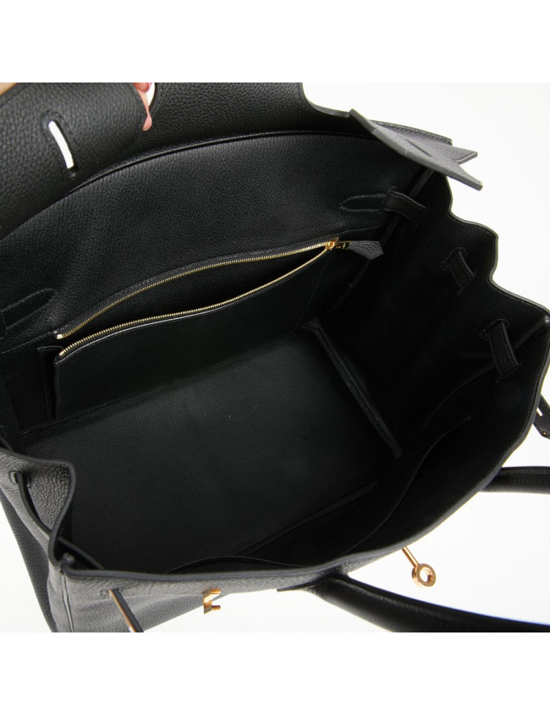 Sac à main Birkin 35 Hermès togo noir
