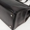 HERMES Kelly 35 Ghillies Flap Bag in Black Leather