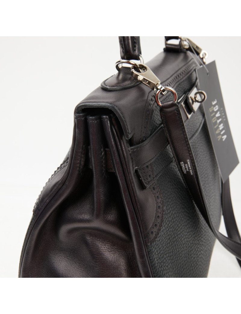 Kelly 35 Ghillies Hermès noir