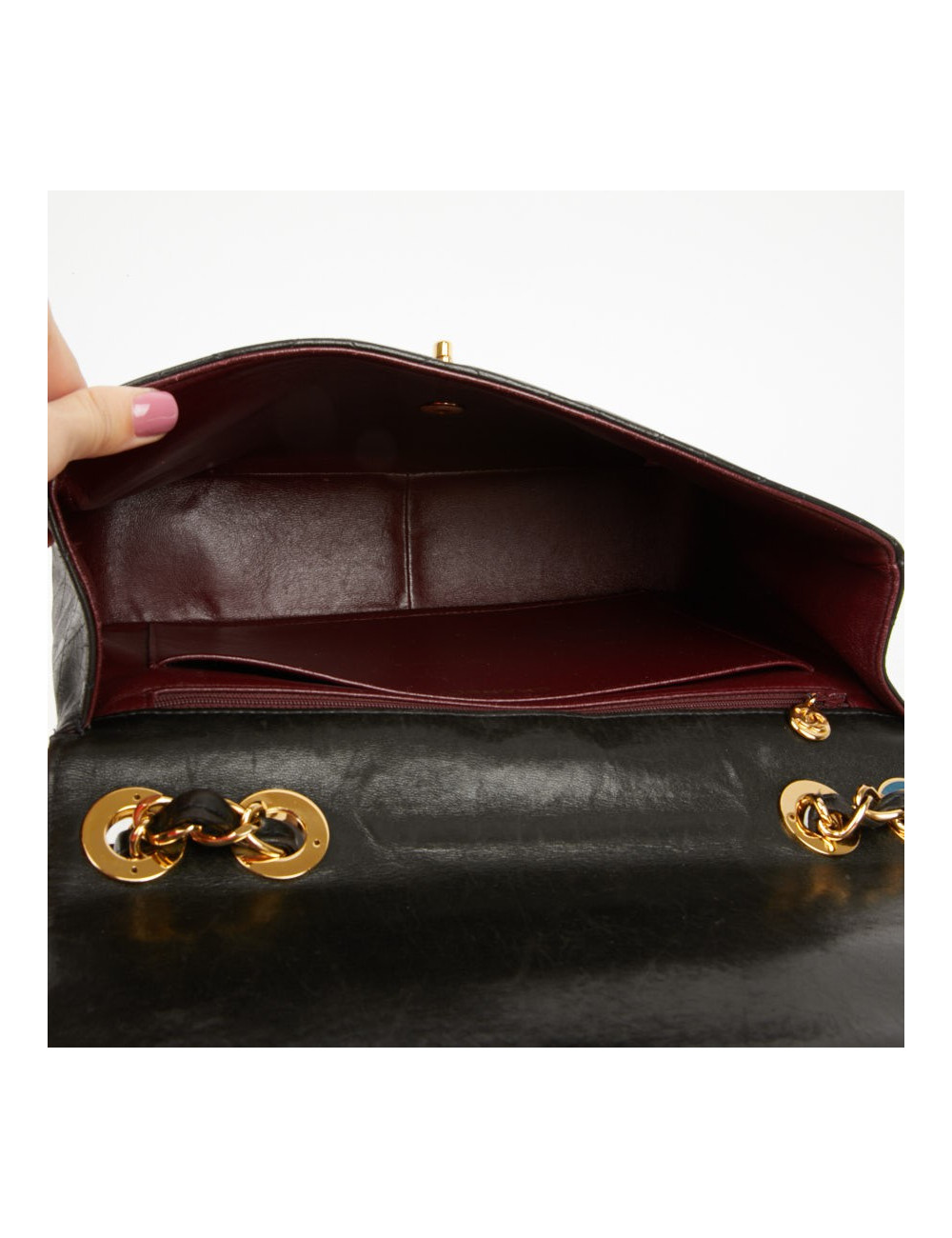 Maxi Jumbo Chanel vintage noir