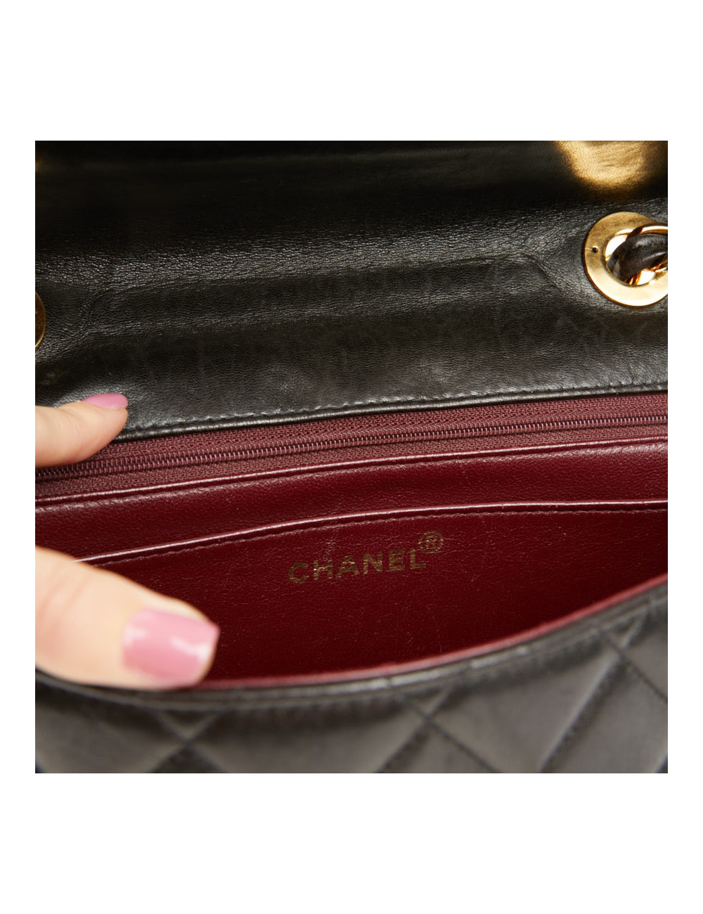 Maxi Jumbo Chanel vintage noir