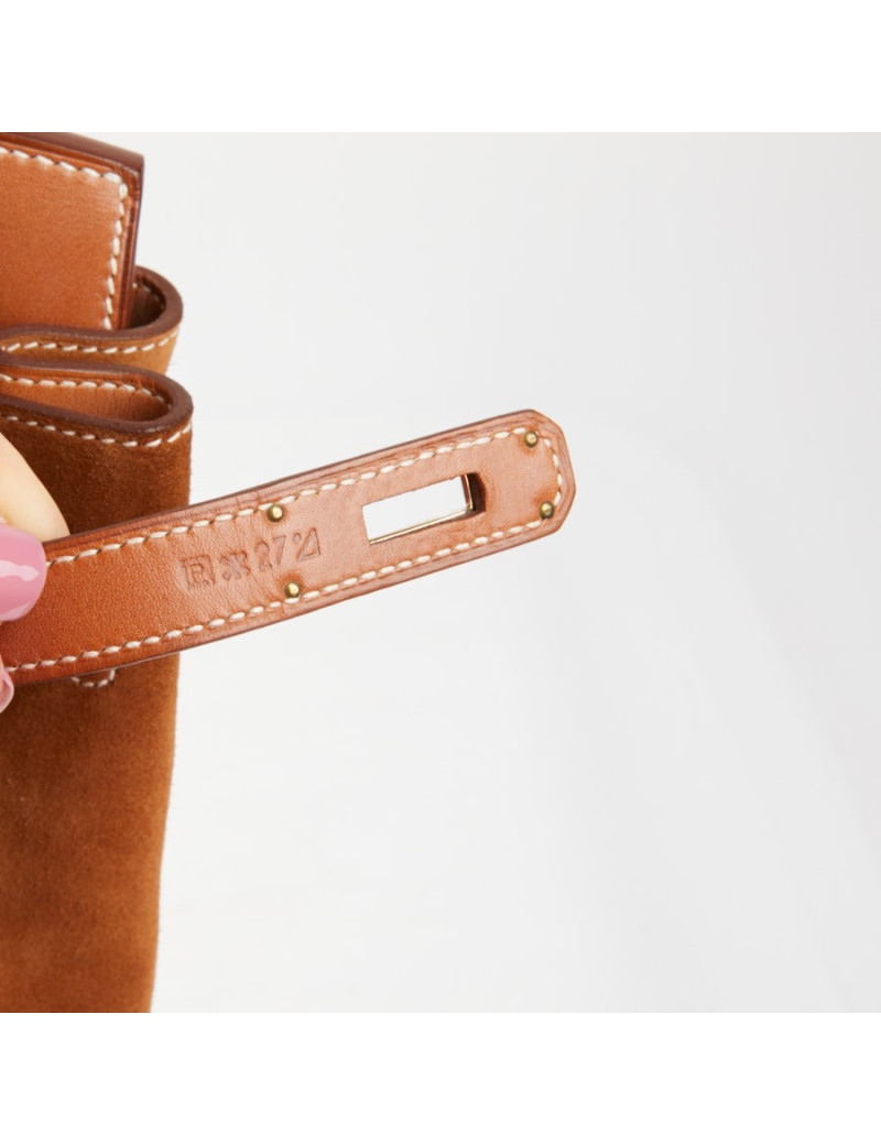 Sac Hermes Birkin 40 bi-matière gold