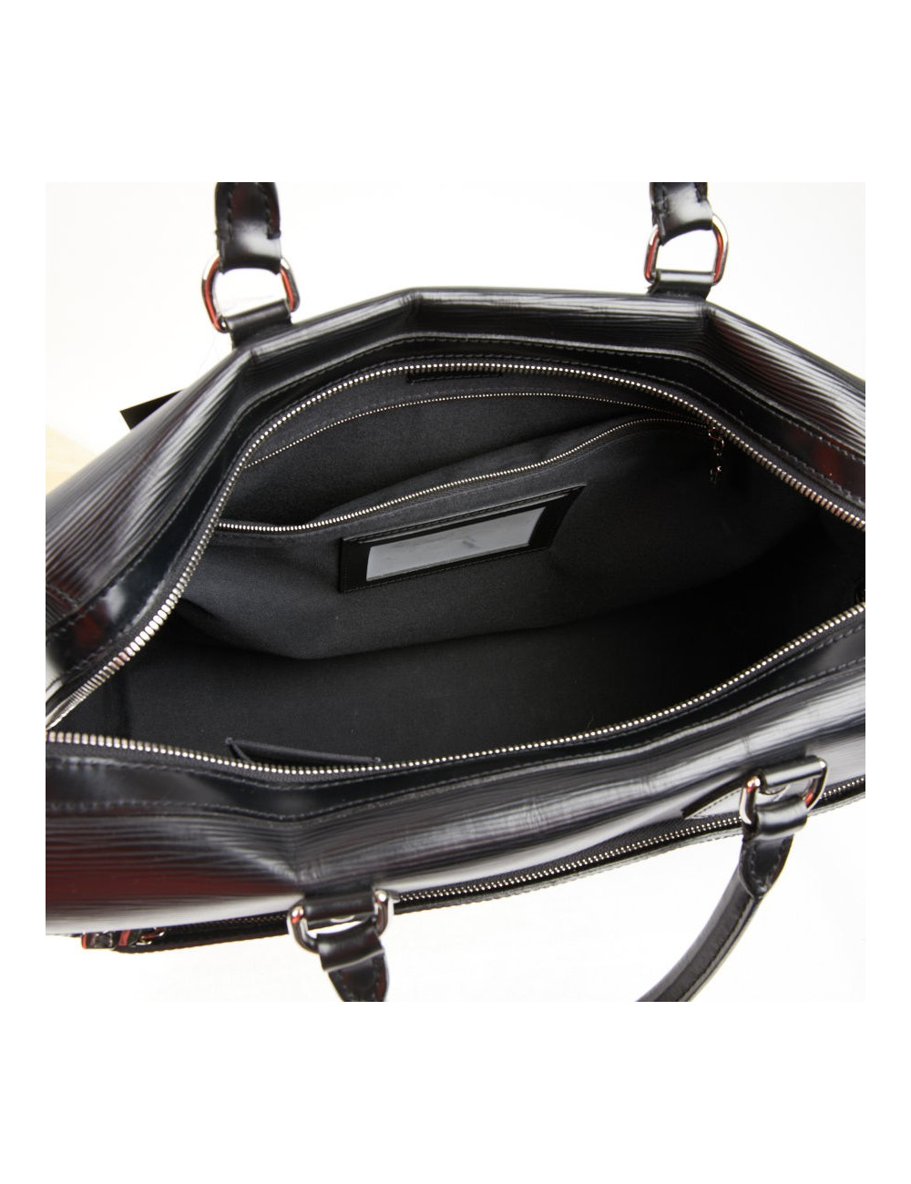 Sac Le Bourget LOUIS VUITTON cuir épi noir