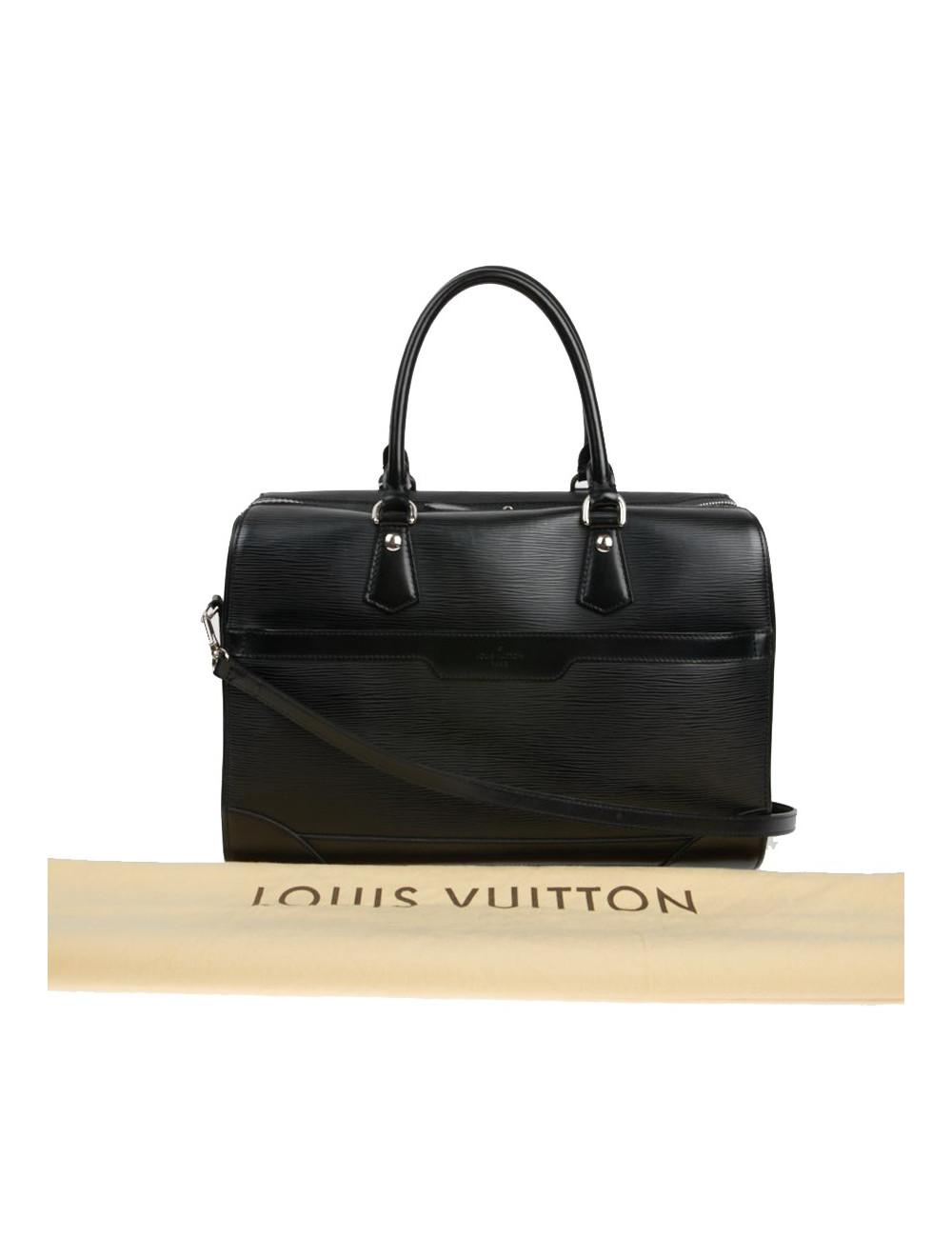 Sac Le Bourget LOUIS VUITTON cuir épi noir
