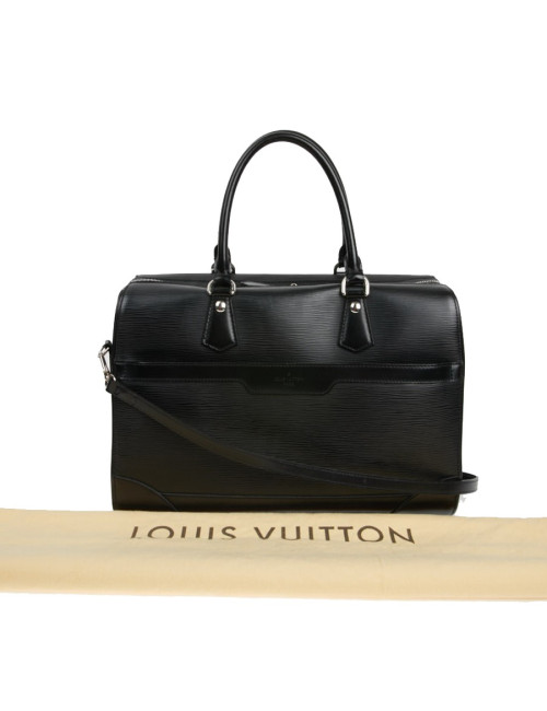 Sac Le Bourget LOUIS VUITTON cuir épi noir
