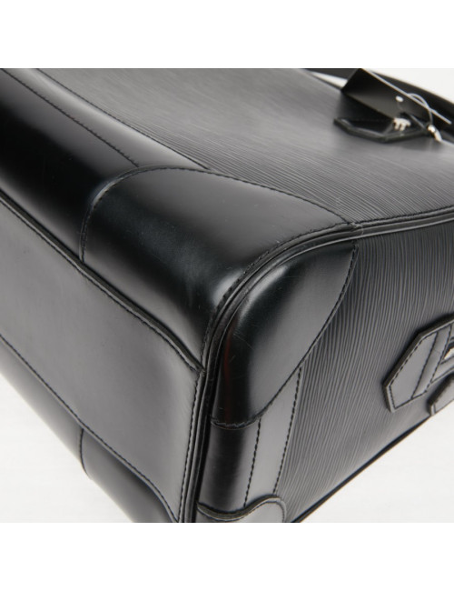 Sac Le Bourget LOUIS VUITTON cuir épi noir