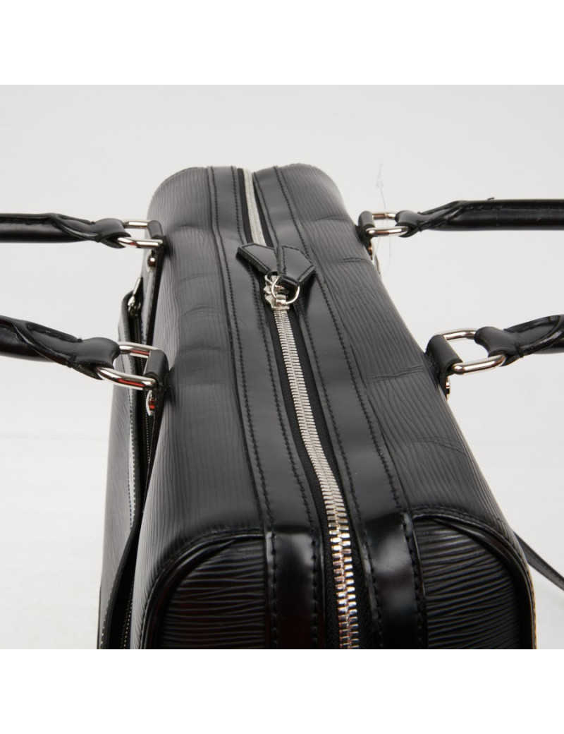 Sac Le Bourget LOUIS VUITTON cuir épi noir