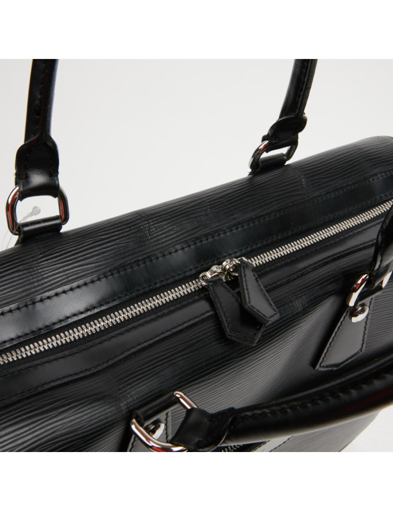 Sac Le Bourget LOUIS VUITTON cuir épi noir