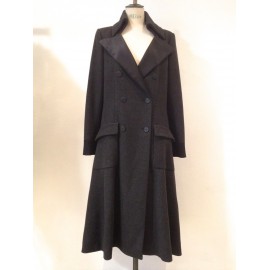 Coat CHANEL wool and silk T42