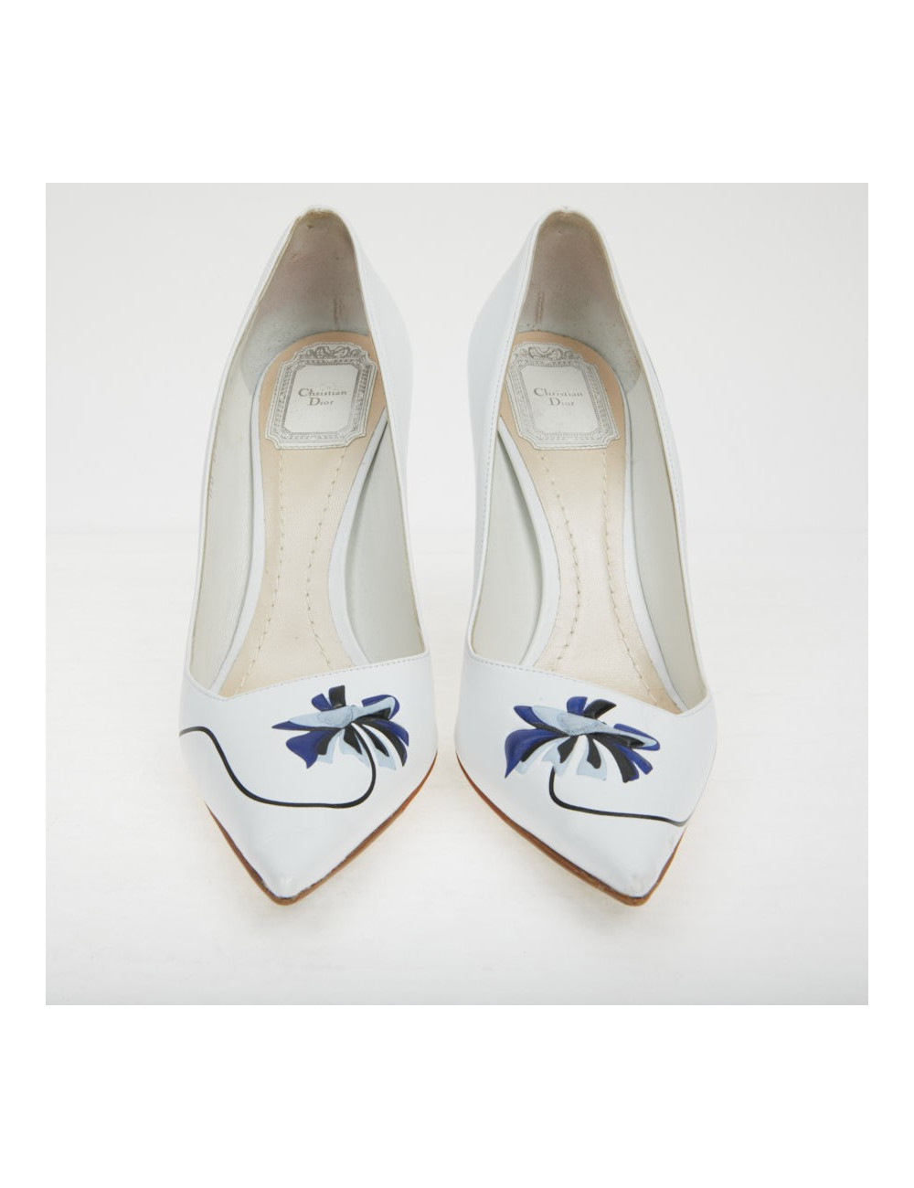 Escarpins DIOR T38 "Paradise" blanc