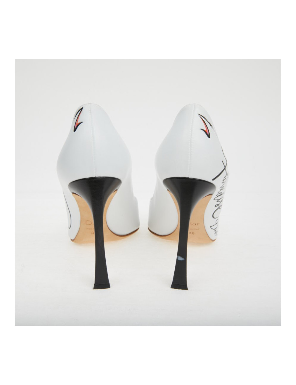 Escarpins DIOR T38 "Paradise" blanc