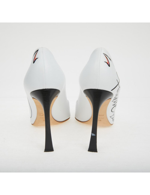 Escarpins DIOR T38 "Paradise" blanc