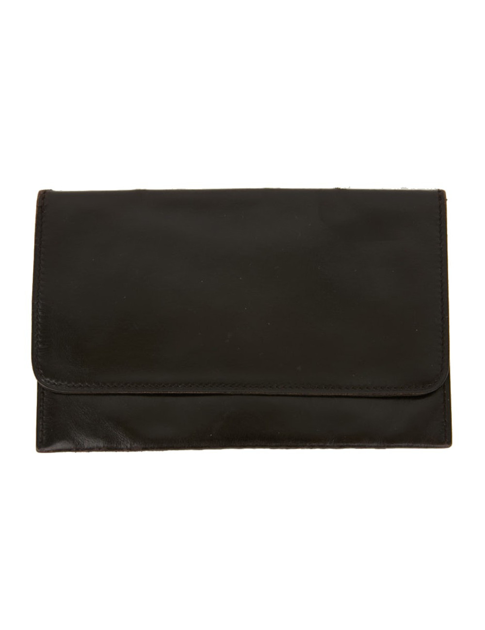 Porte carte HERMES cuir box marron