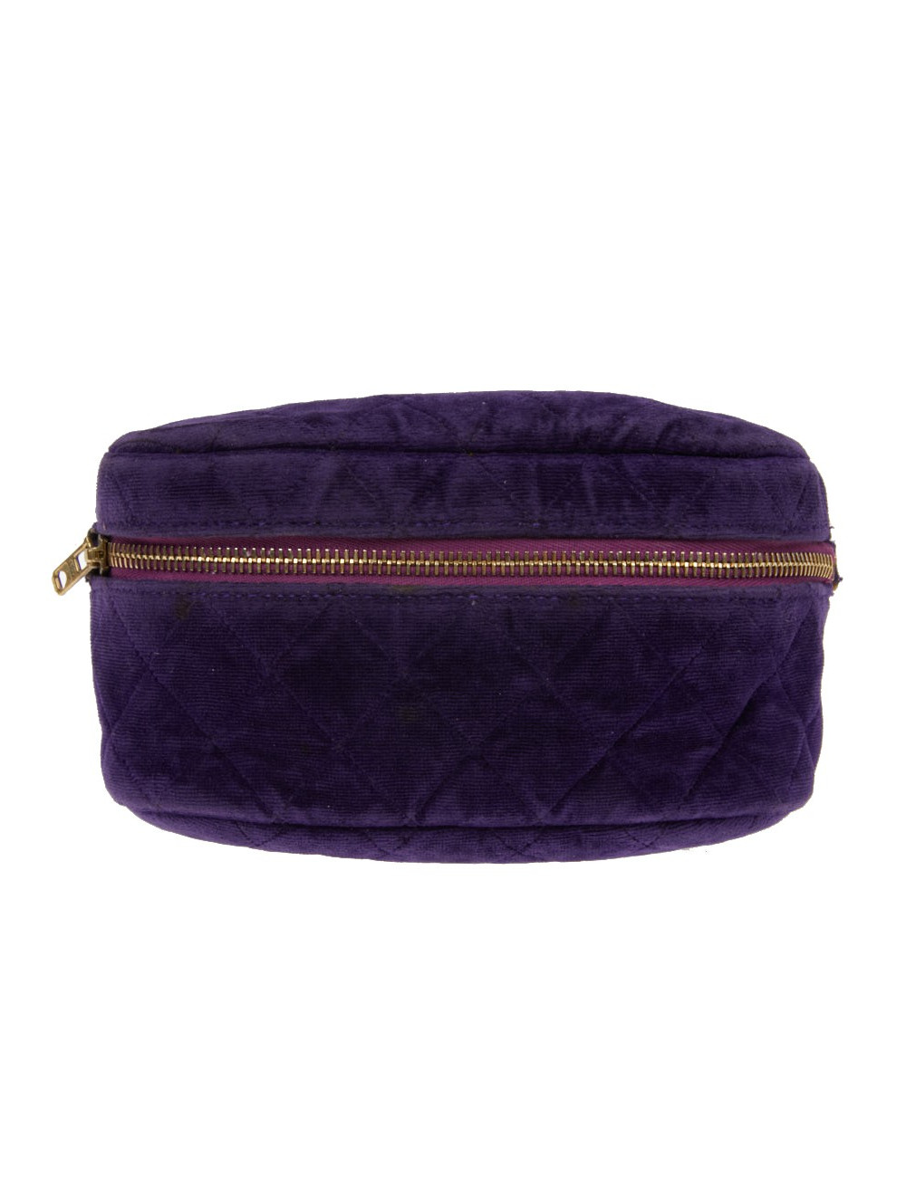 CHANEL Vintage purple velvet fanny pack