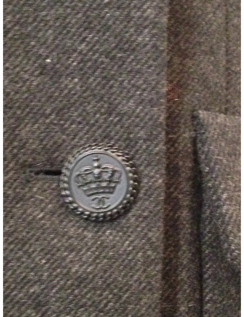 Manteau CHANEL laine et soie T42