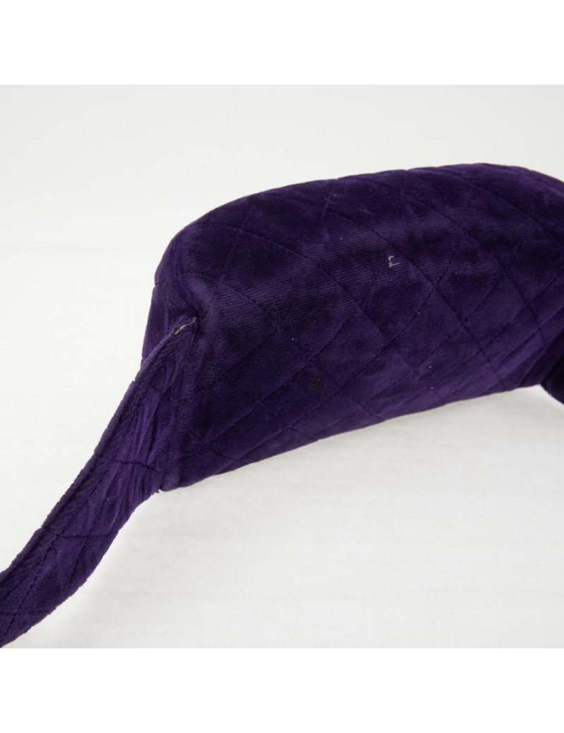 CHANEL Vintage purple velvet fanny pack