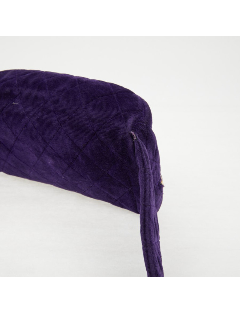 CHANEL Vintage purple velvet fanny pack