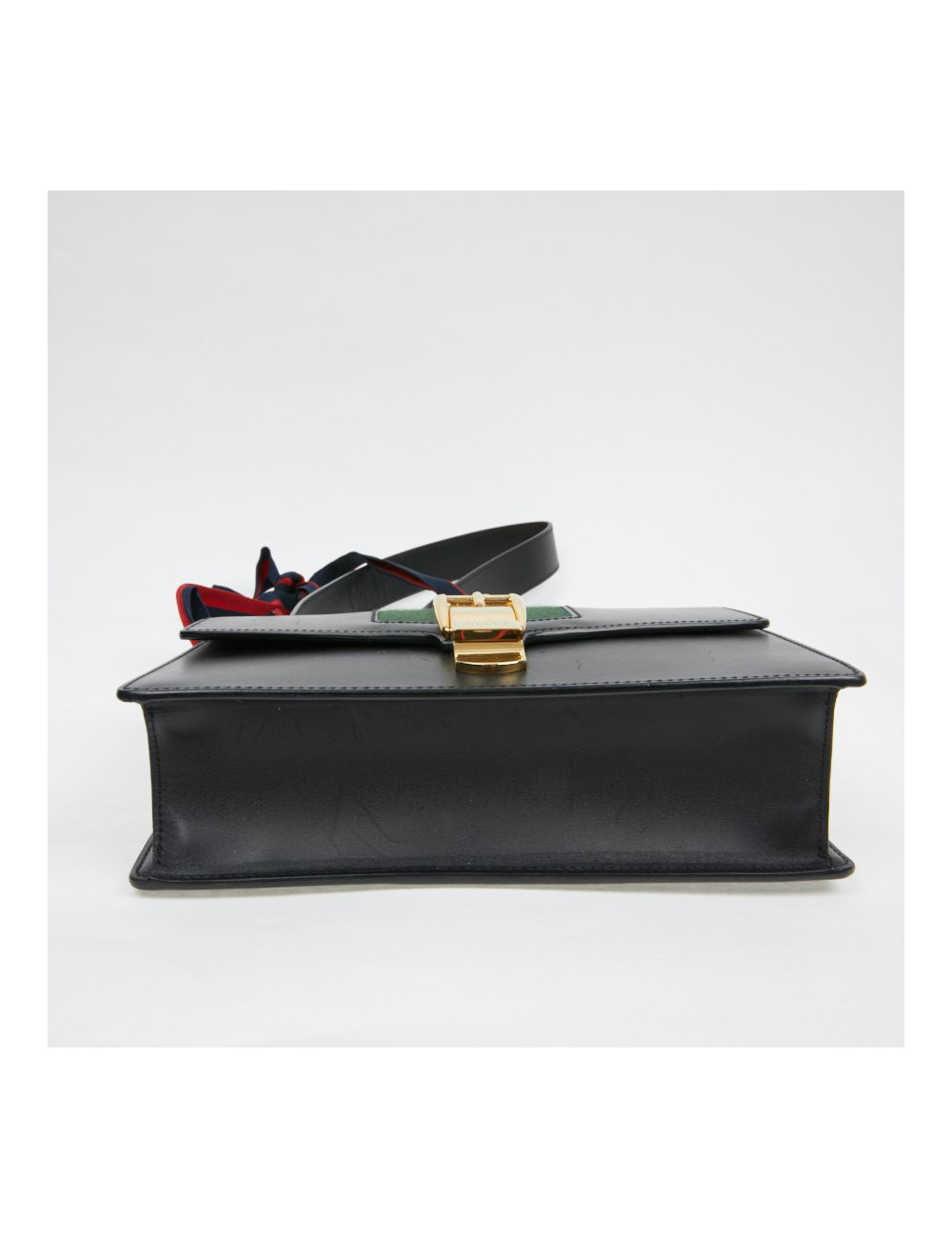 Sac à main Sylvie GUCCI  TM cuir lisse noir