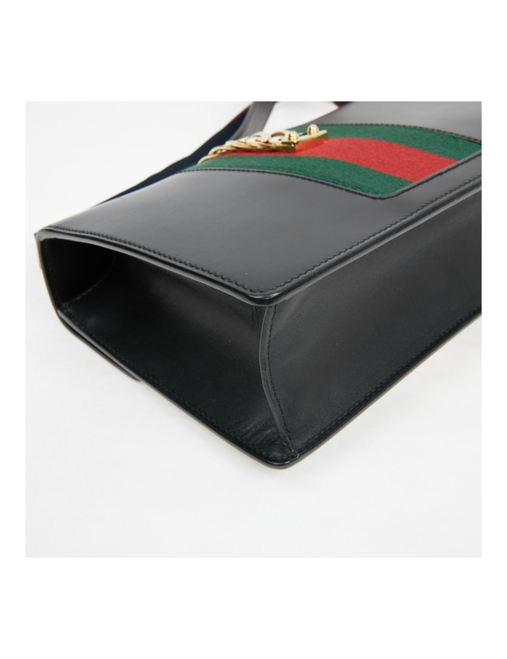 Sac à main Sylvie GUCCI  TM cuir lisse noir