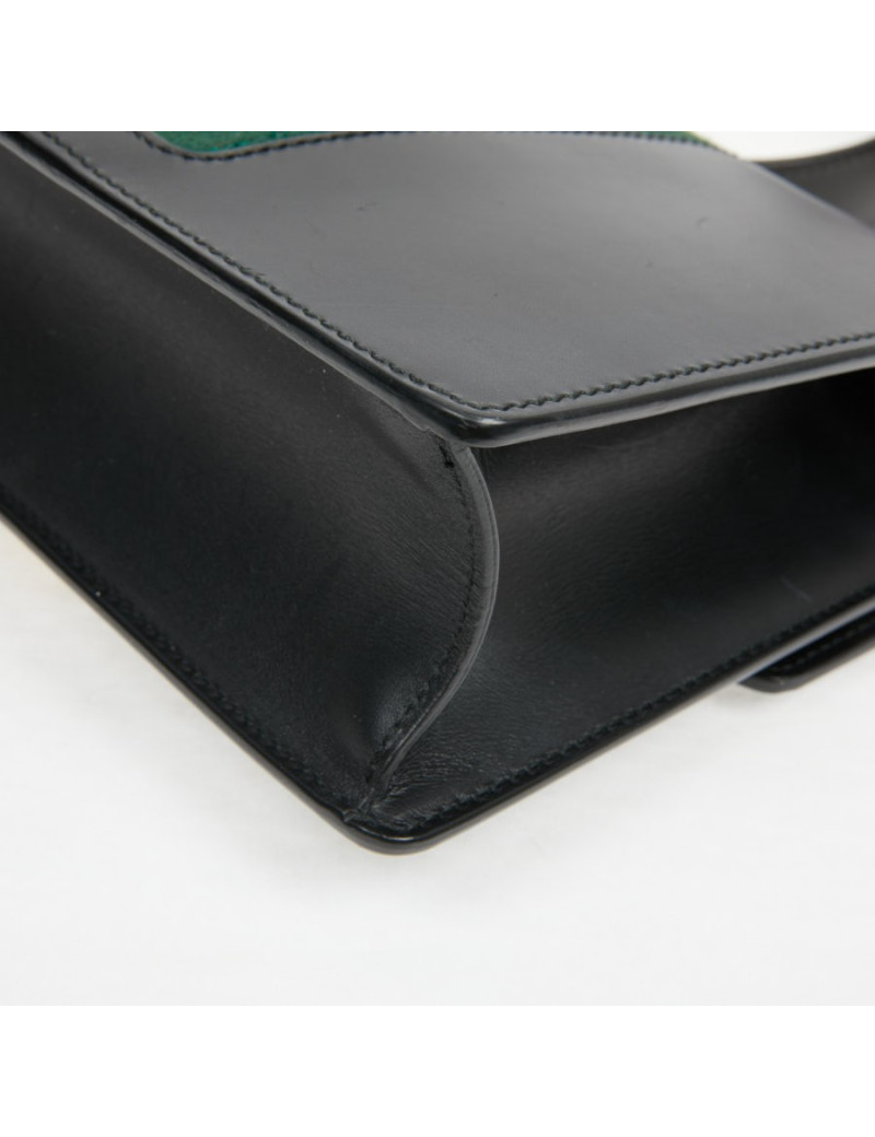 Sac à main Sylvie GUCCI  TM cuir lisse noir