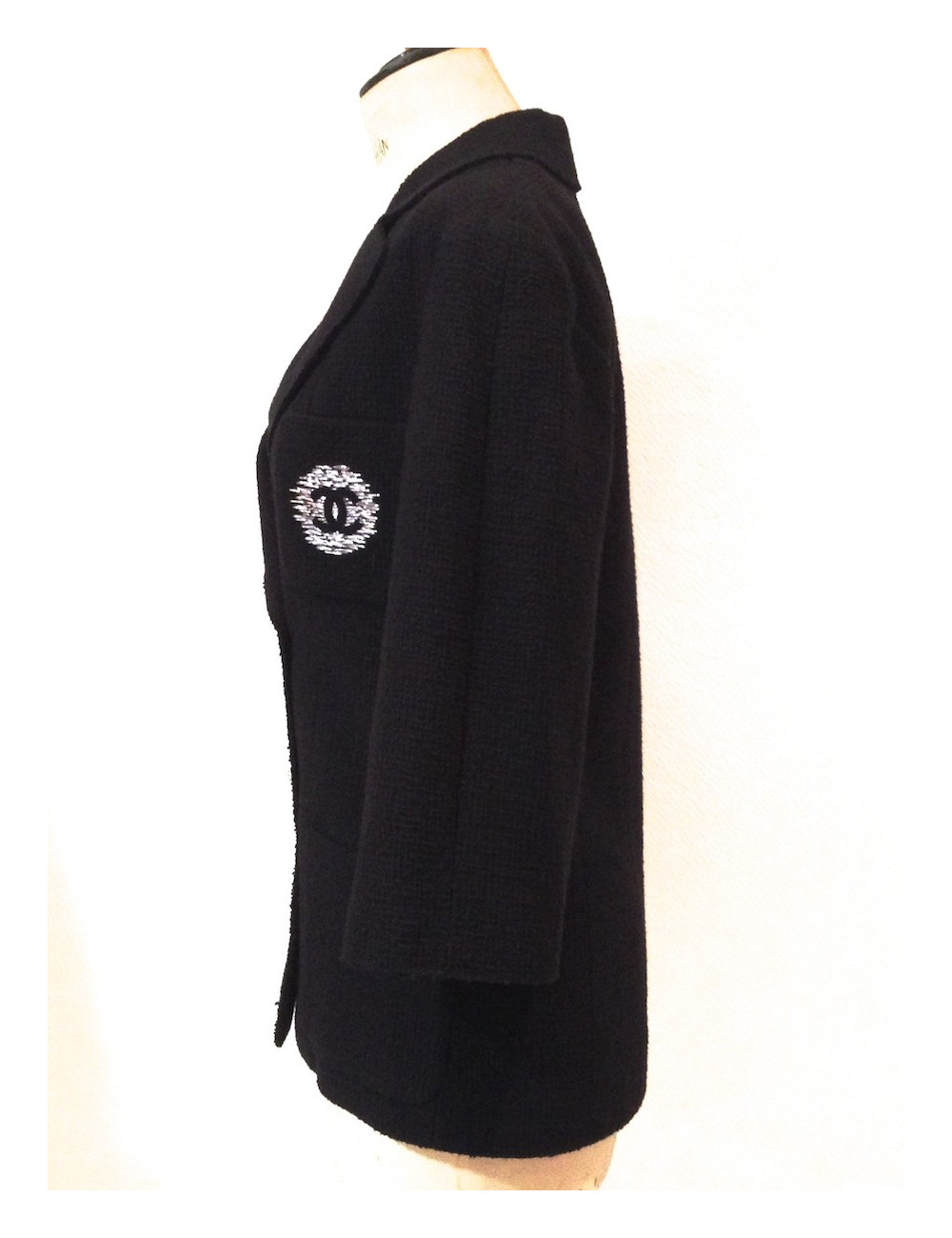 Veste croisé CHANEL avec Blazon T40