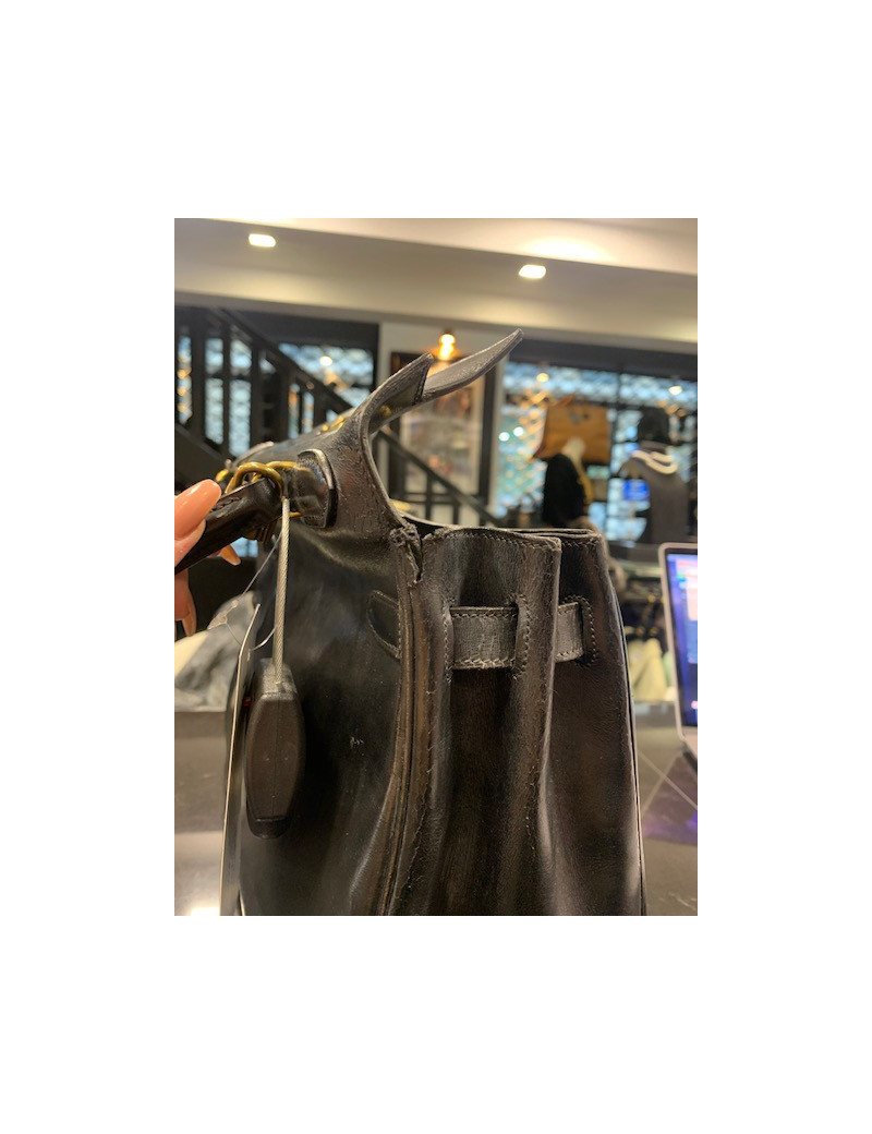 Kelly 32 HERMES box noir Vintage