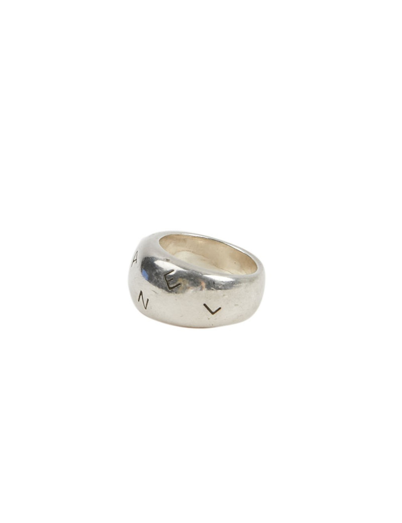 Bague CHANEL T 53 argent massif