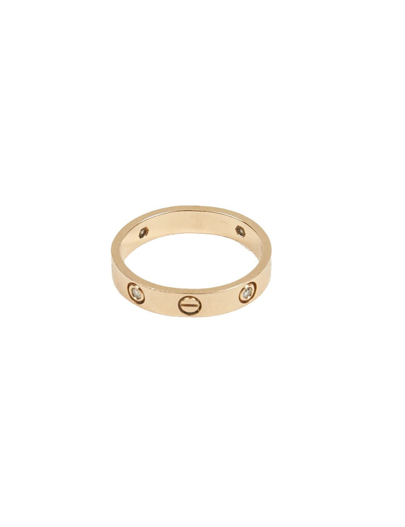 CARTIER Love ring in 18 carats gold with four diamonds