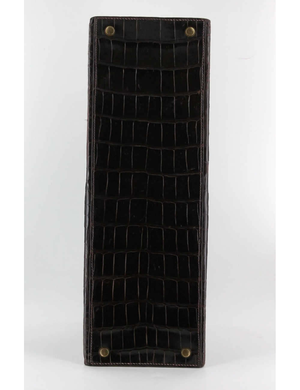 Kelly 35 HERMÈS crocodile porosus marron vintage