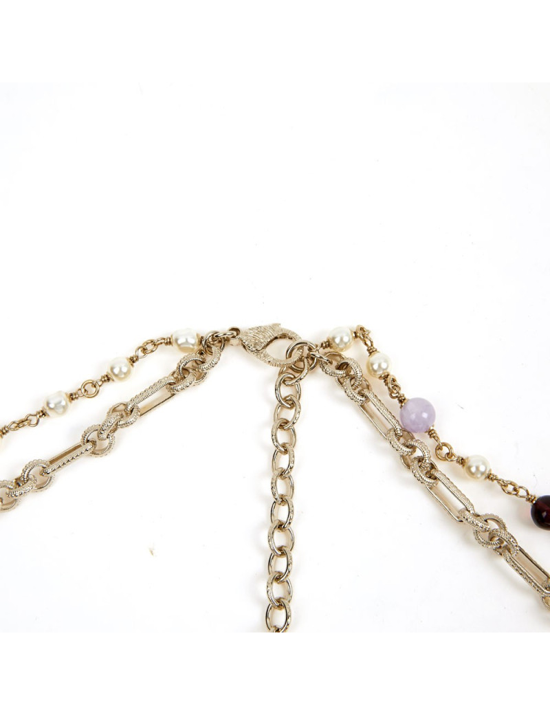 Sautoir CHANEL chaine et croix