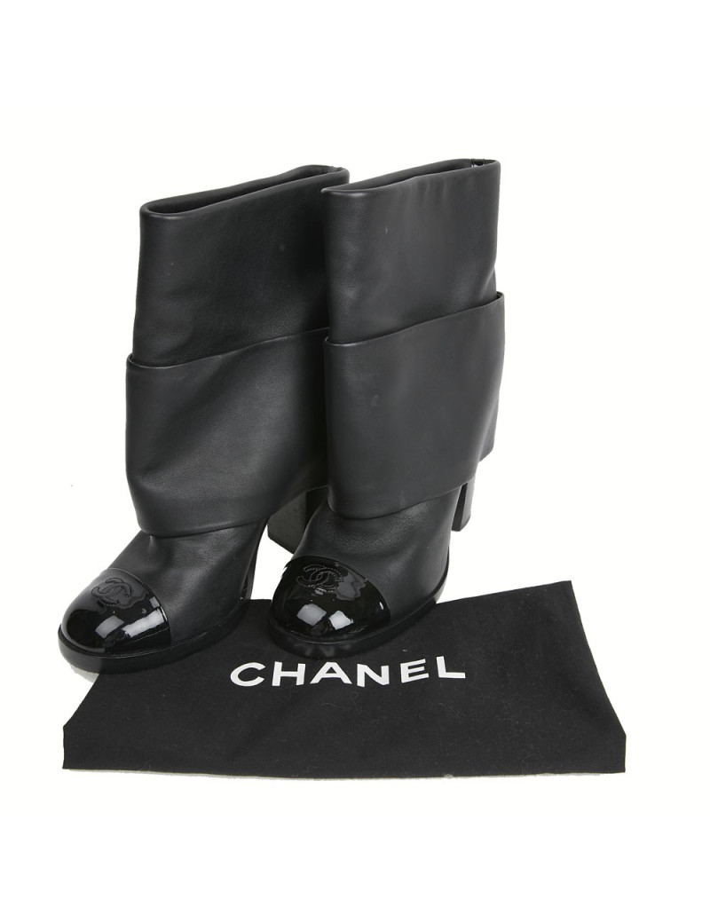 Mi bottes T 42 C CHANL noires