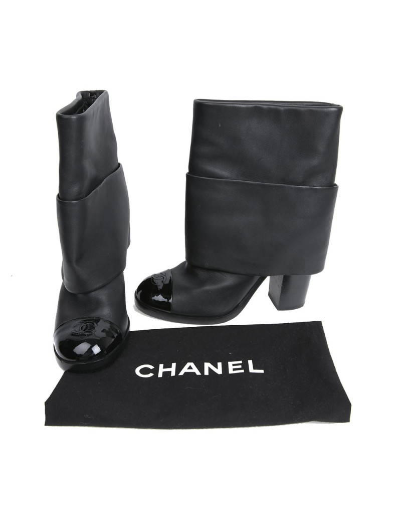 Mi bottes T 42 C CHANL noires