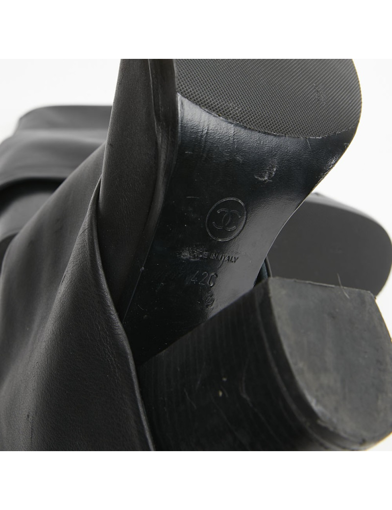 Mi bottes T 42 C CHANL noires