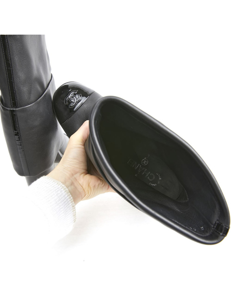 Mi bottes T 42 C CHANL noires