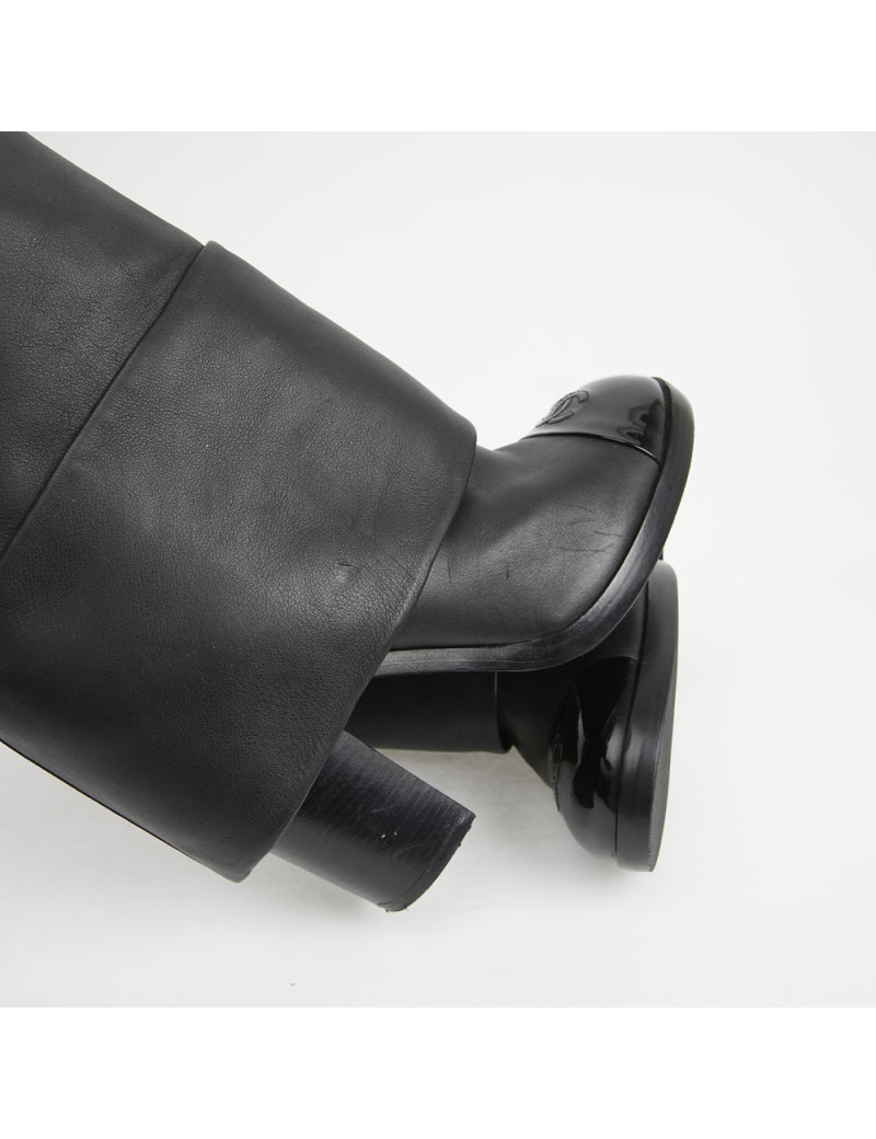 Mi bottes T 42 C CHANL noires