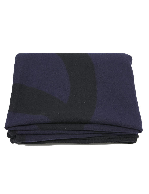 Plaid CHANEL bleu CC noir