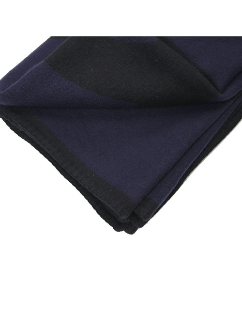 Plaid CHANEL bleu CC noir