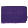 Châle violet CHANEL logo CC