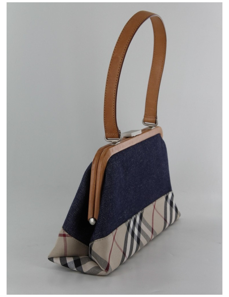 Sac Burberry Jeans et motif écossais