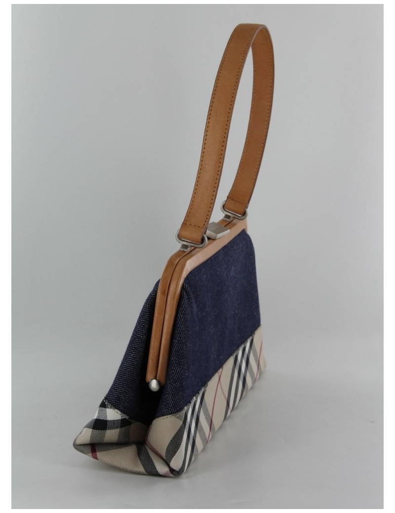 Sac Burberry Jeans et motif écossais