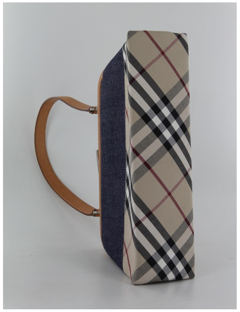 Sac Burberry Jeans et motif écossais