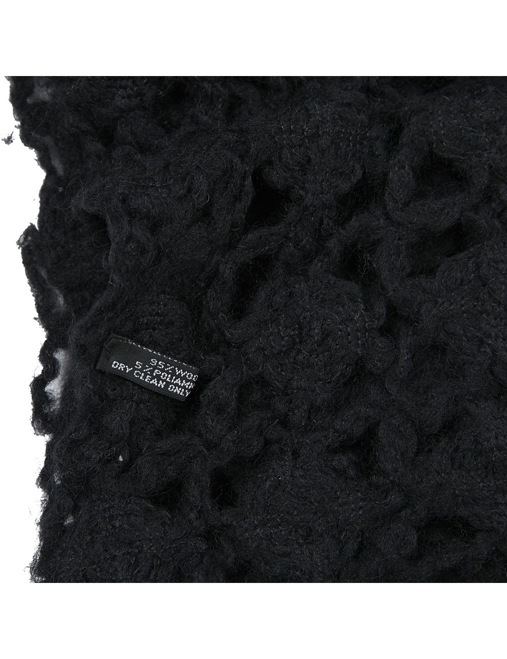 Etole CHANEL tricotée en laine noire