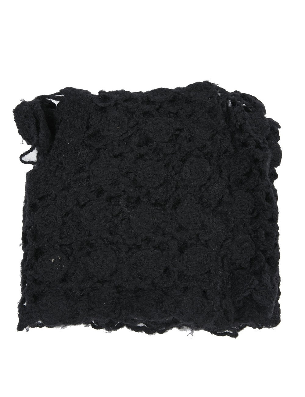 Etole CHANEL tricotée en laine noire