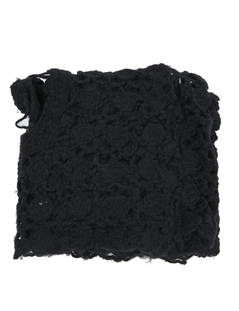 Etole CHANEL tricotée en laine noire