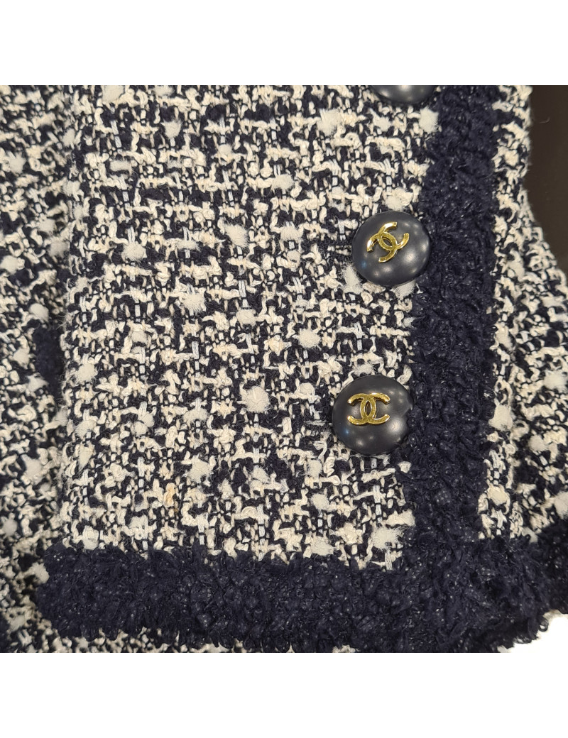 Veste courte CHANEL T 38 tweed
