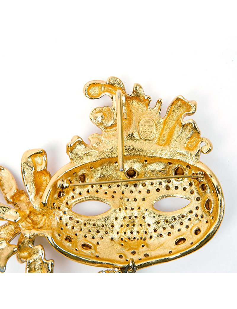 Broche masque CHRISTIAN DIOR 